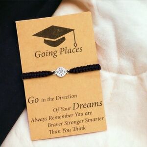 Celebrate Success!🎓Graduation Wish Bracelet, Heartfelt Grad Gift, Class of 2024